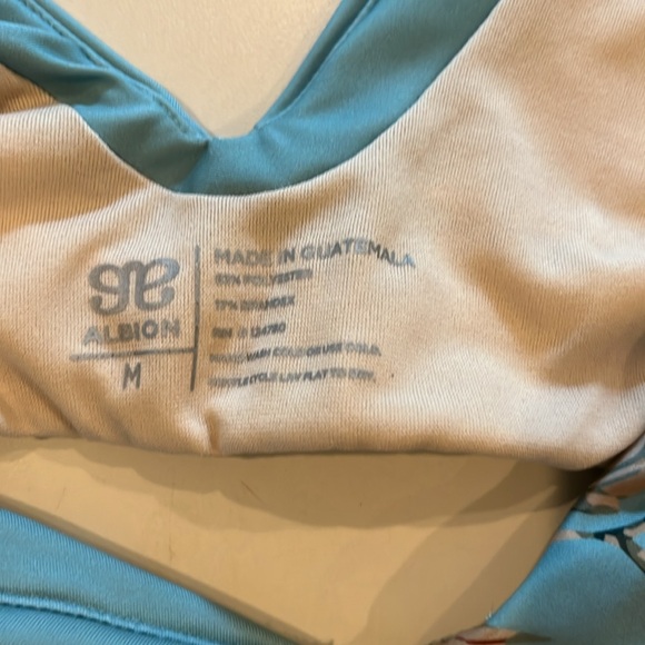 ALBION TURQUOISE RICA Cape Swim Crop - Picture 3 of 7